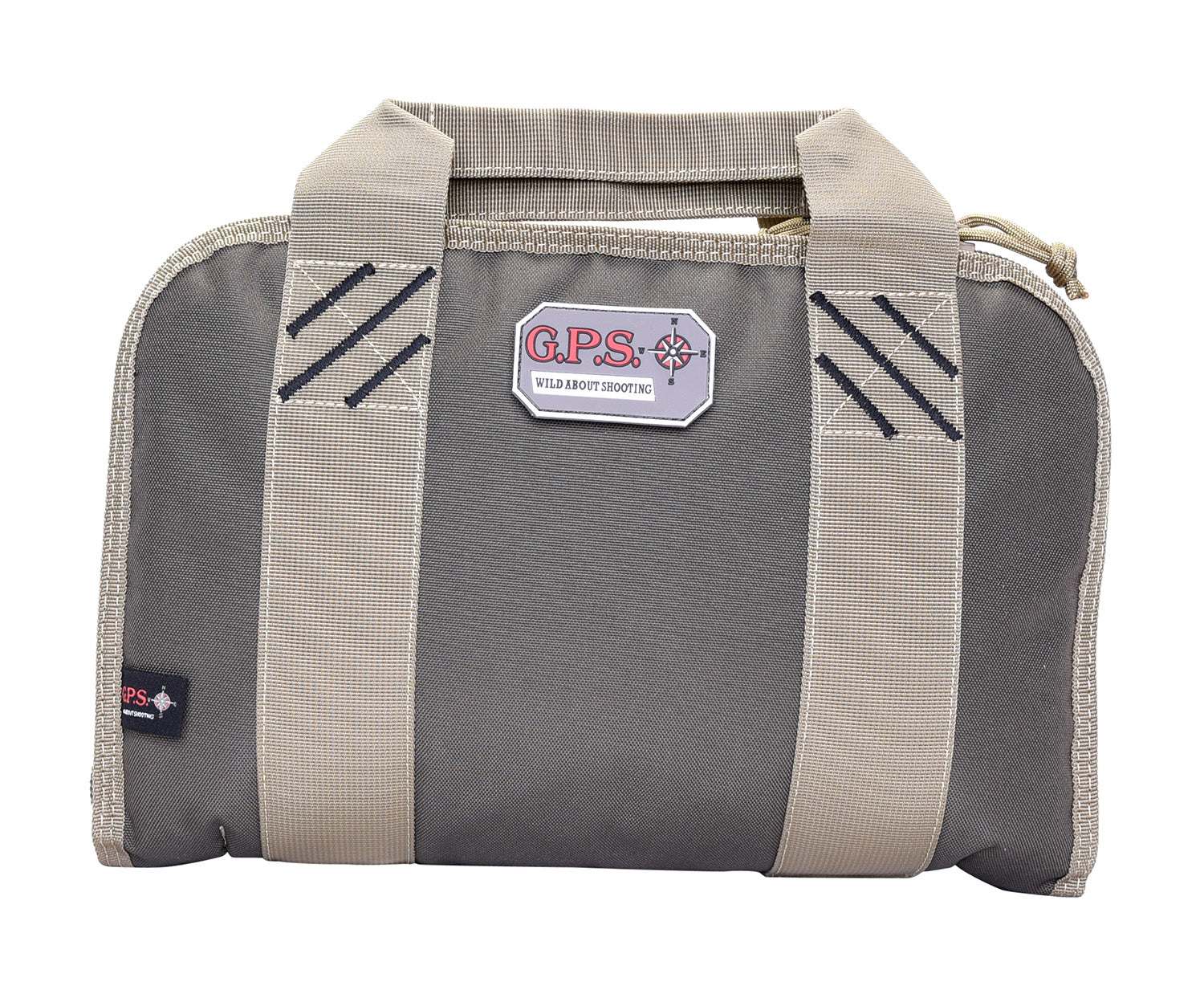 GPS Bags 1308PCRK Double Rifle Green Nylon Pistol Case with Visual ID Storage System and Lockable Zippers