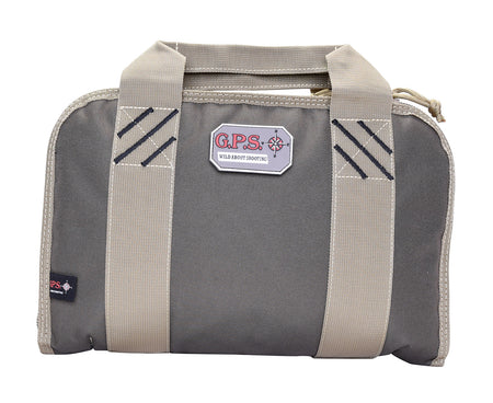 GPS Bags 1308PCRK Double Rifle Green Nylon Pistol Case with Visual ID Storage System and Lockable Zippers