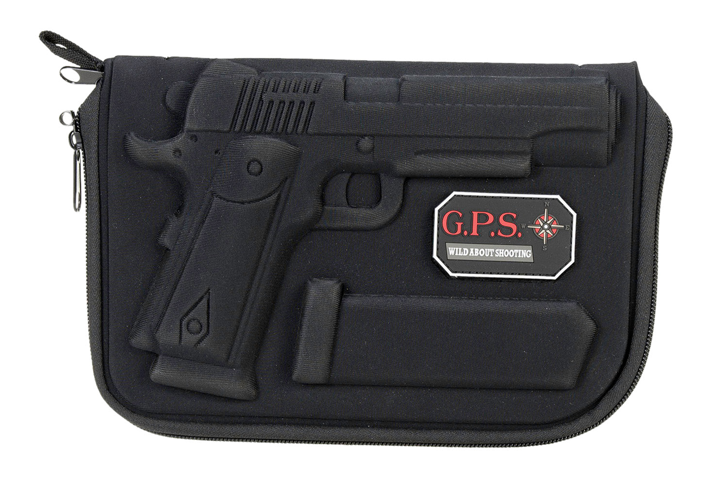 GPS Bags 908PC Custom Molded Pistol Case with Lockable Zippers and Internal Mag Holder for 1911 and Similar Clones