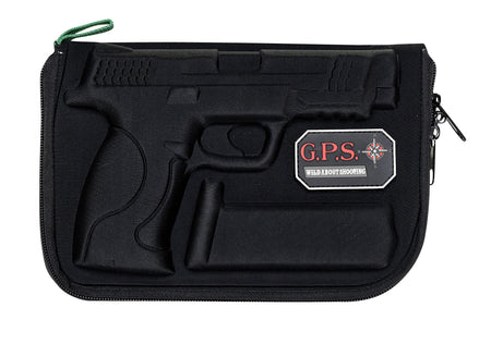GPS Bags 912PC Custom Molded Pistol Case with Lockable Zippers for S&W M&P Full-Size/Compact 9mm/40 S&W/45 ACP