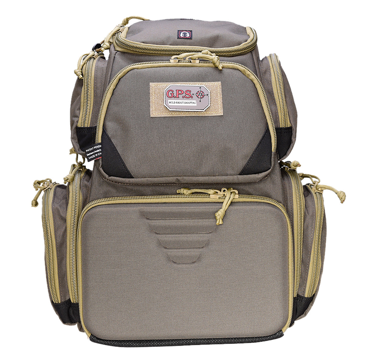 GPS Bags 1611SC Sporting Clays Backpack Olive with Visual ID Storage and Rain Cover