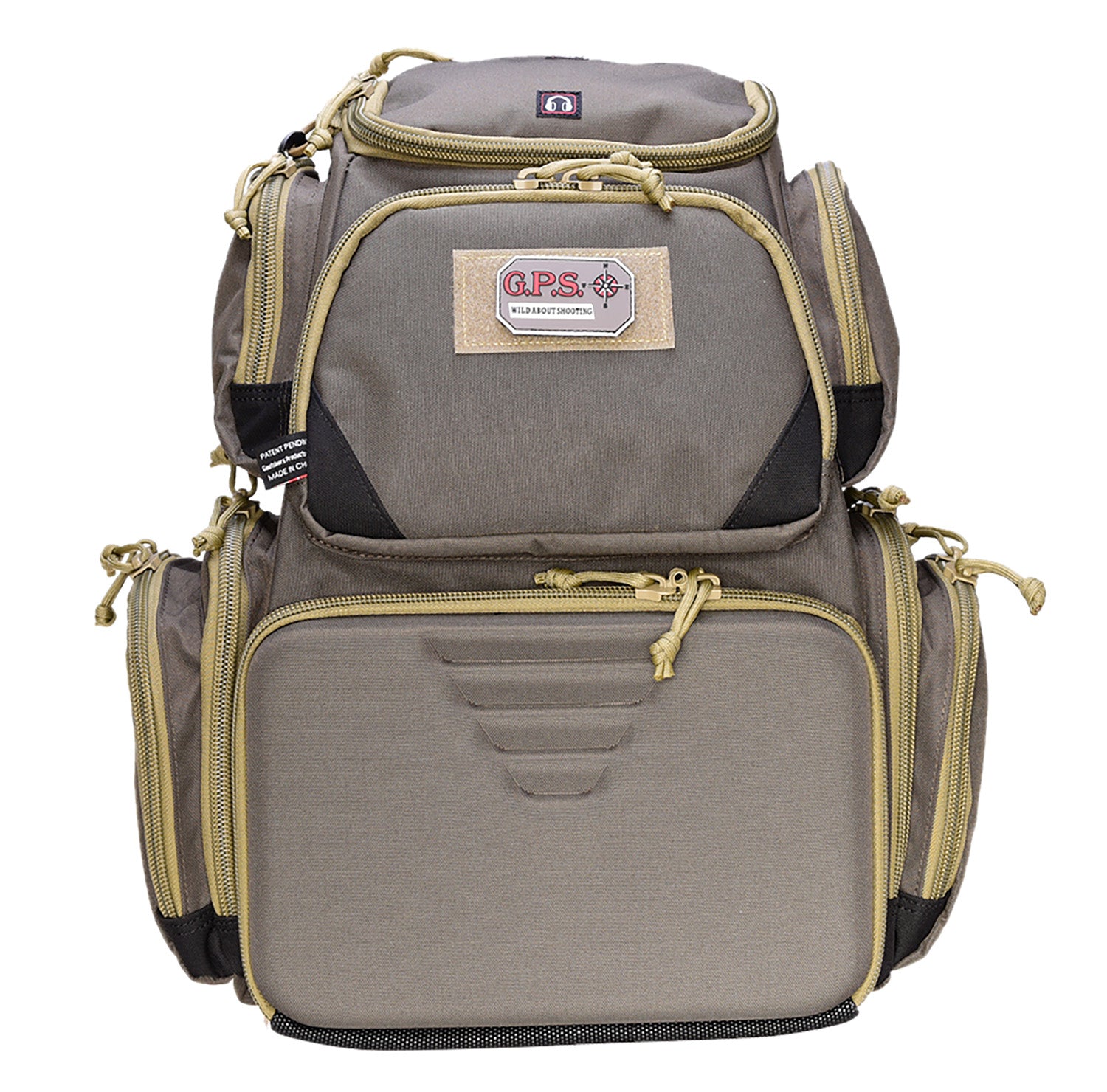 GPS Bags 1611SC Sporting Clays Backpack Olive with Visual ID Storage and Rain Cover
