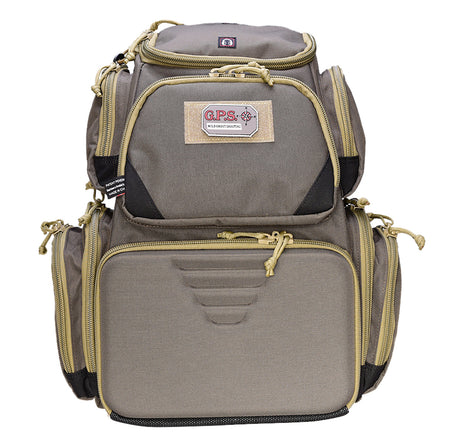 GPS Bags 1611SC Sporting Clays Backpack Olive with Visual ID Storage and Rain Cover
