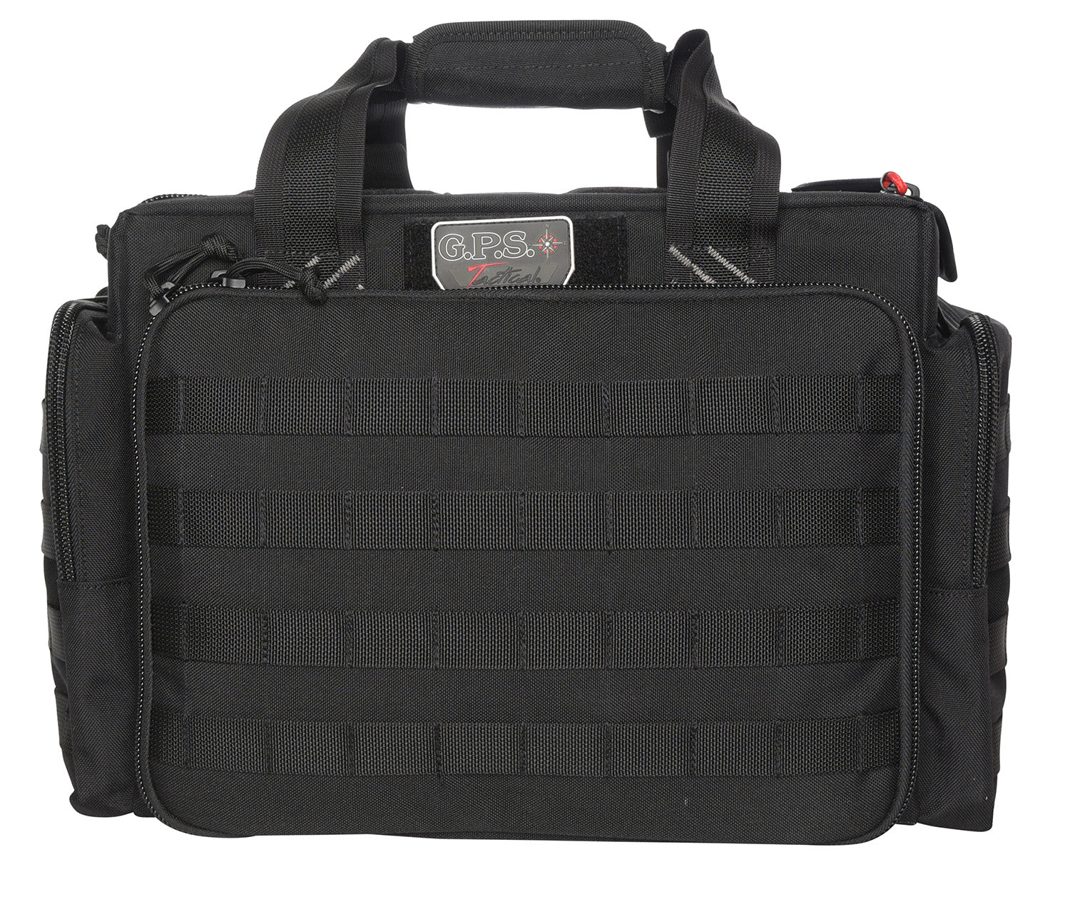 GPS Bags GPST1714LRB Tactical Range Bag Black 1000D Nylon with Foam Cradle for 5 Handguns & Ammo Dump Cups
