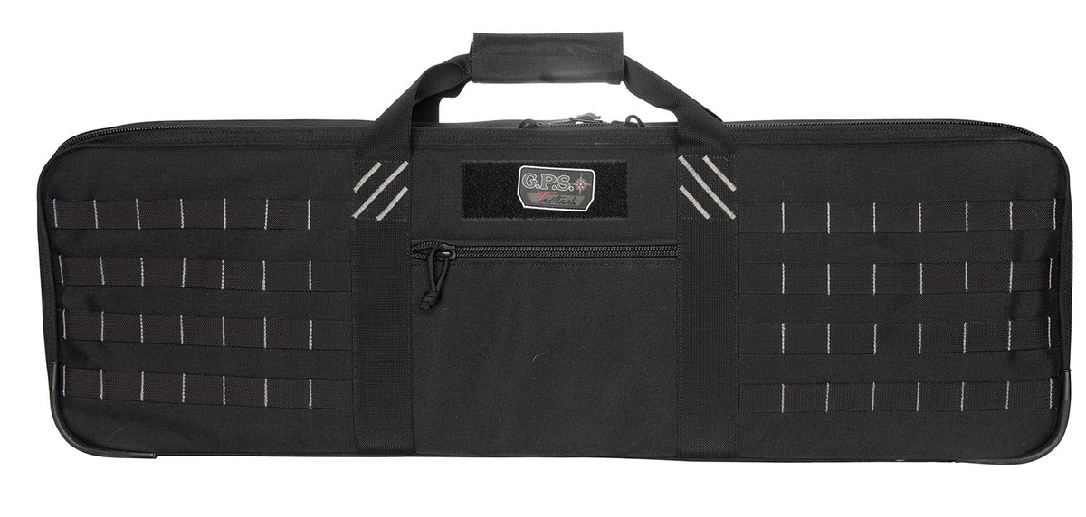 GPS Bags T34SWCB Special Weapons Tactical Case Black 1000D Nylon for 1 Rifle with Visual ID Storage