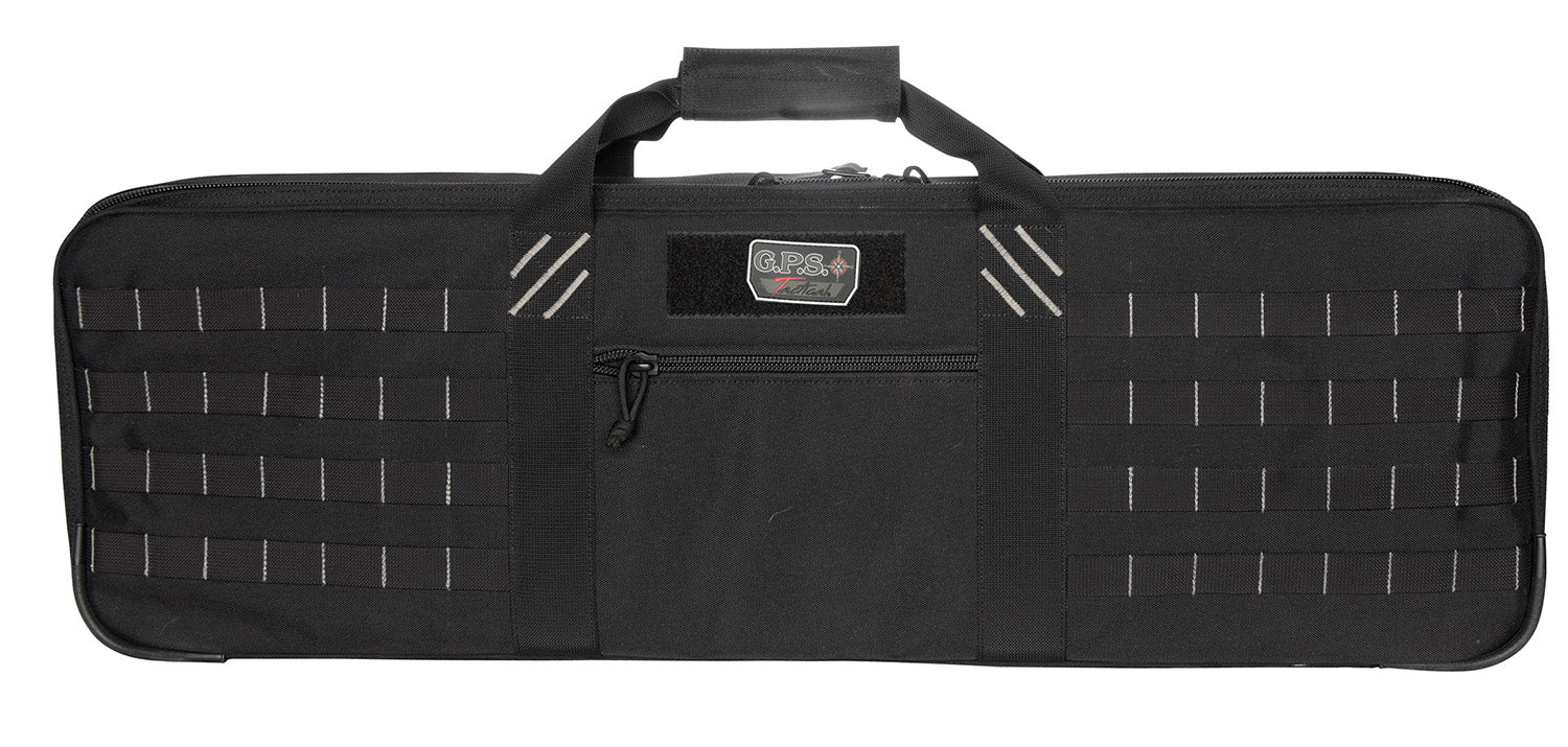 GPS Bags T34SWCB Special Weapons Tactical Case Black 1000D Nylon for 1 Rifle with Visual ID Storage