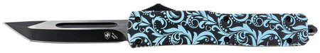 Templar Knife MMDT231 Gen II Maiden Teal Slim OTF Tanto 3.43" Black Oxide 440C Blade, Teal Aluminum Handle, Glass Breaker