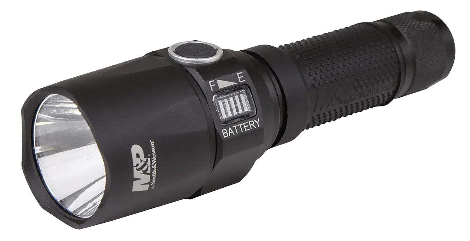 M&P Accessories 1097919 Night Terror Compact Rechargeable Flashlight Black Anodized 3236 Lumens Cree LED