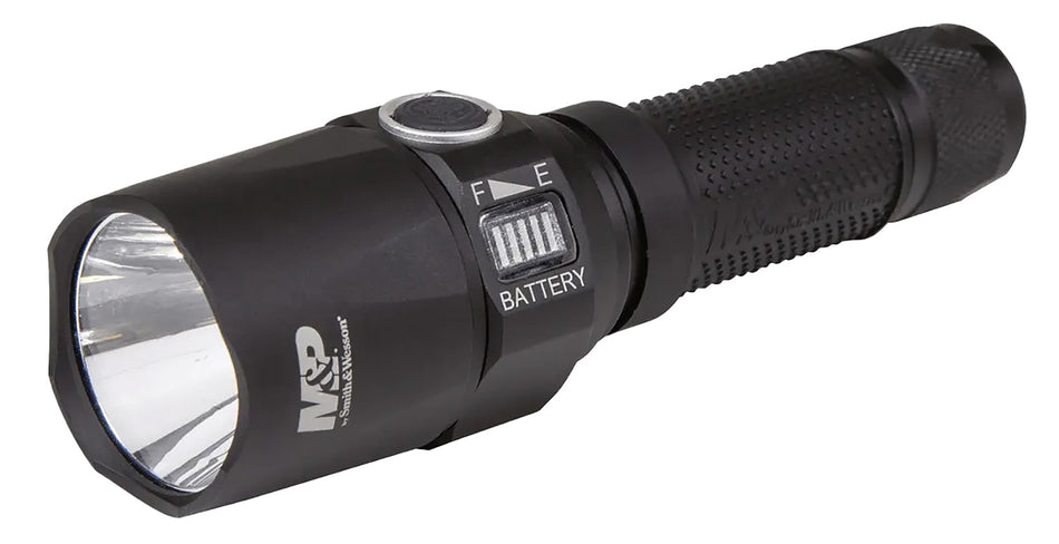 M&P Accessories 1097919 Night Terror Compact Rechargeable Flashlight Black Anodized 3236 Lumens Cree LED