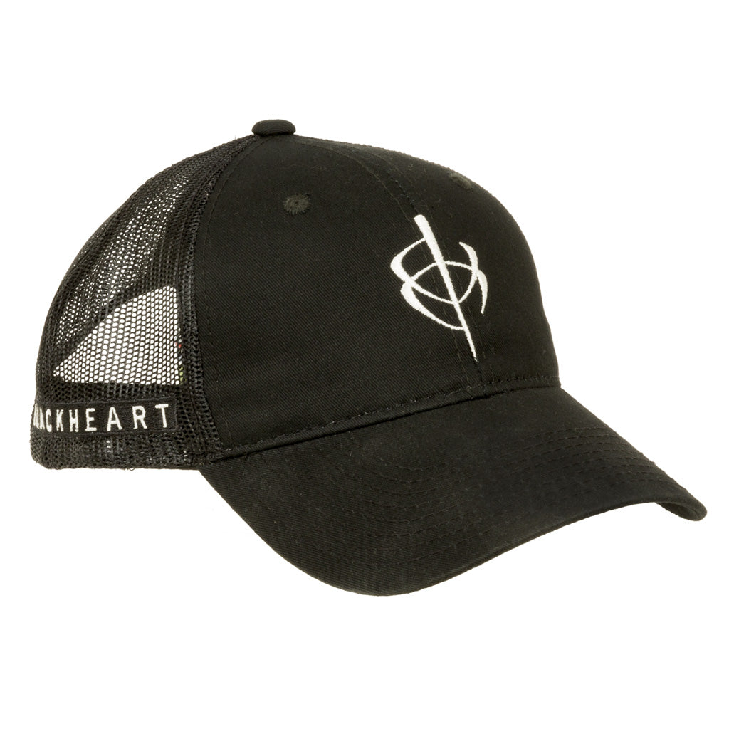 BlackHeart Adjustable Mesh Back Hat Black One Size