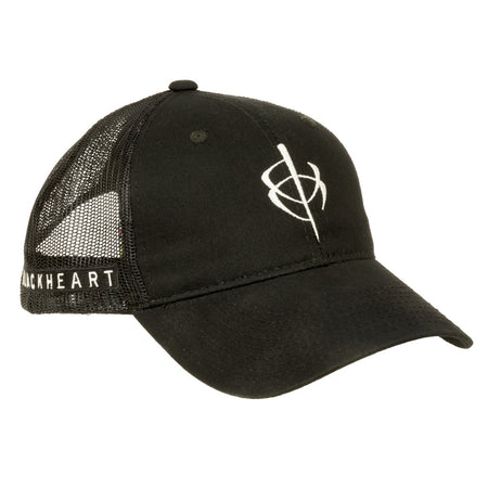 BlackHeart Adjustable Mesh Back Hat Black One Size
