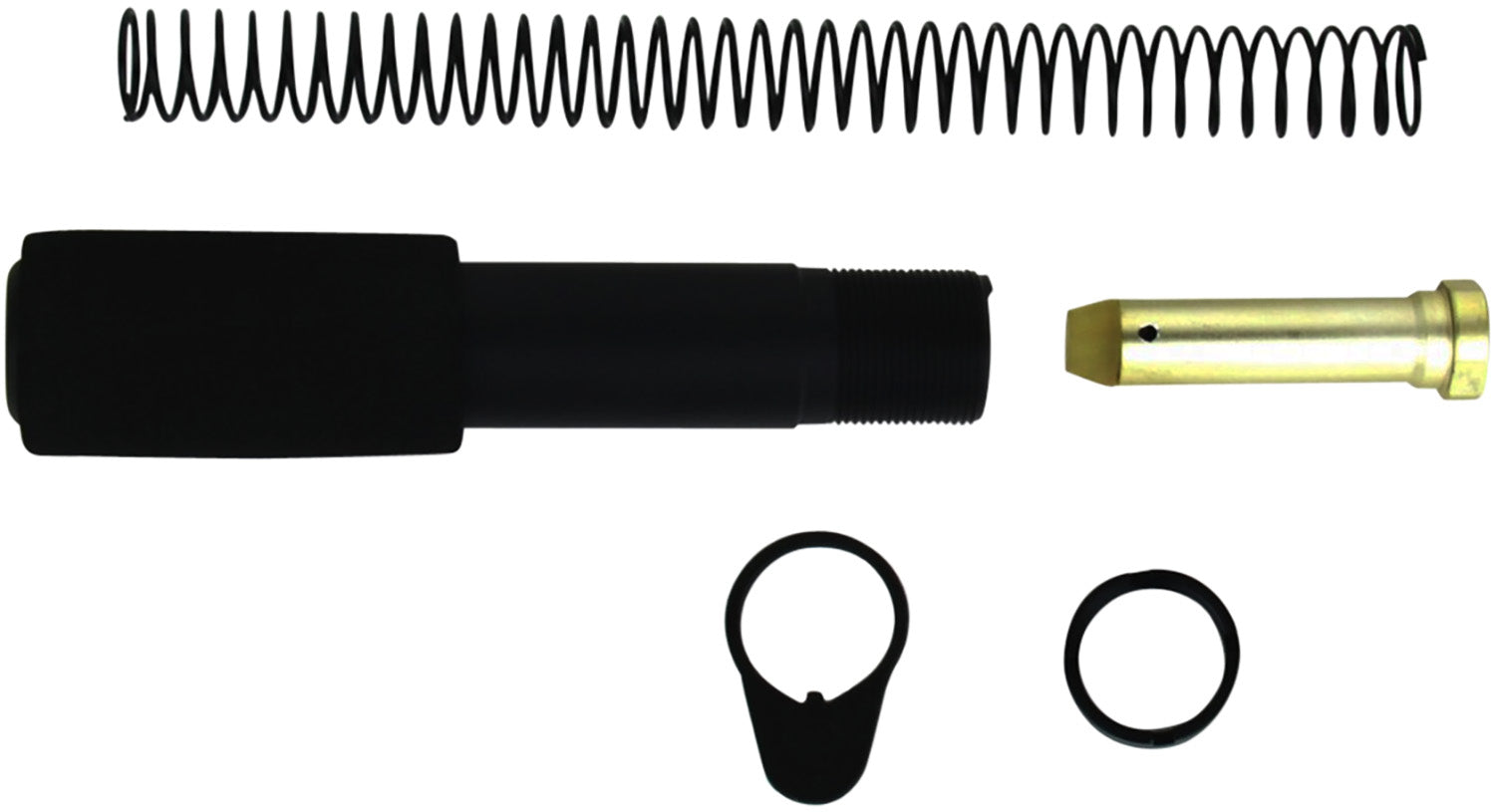 TacFire MAR049A AR-15 Mil-Spec Pistol Buffer Tube Kit Black