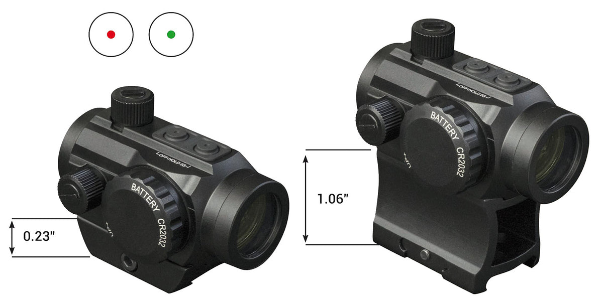 Konus 7217 Nuclear Matte Black 1x22mm 3 MOA Dual Illuminated Dot Sight