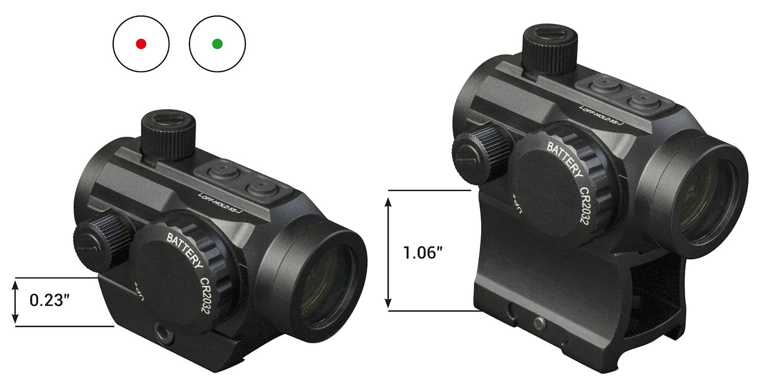 Konus 7217 Nuclear Matte Black 1x22mm 3 MOA Dual Illuminated Dot Sight