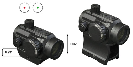 Konus 7217 Nuclear Matte Black 1x22mm 3 MOA Dual Illuminated Dot Sight