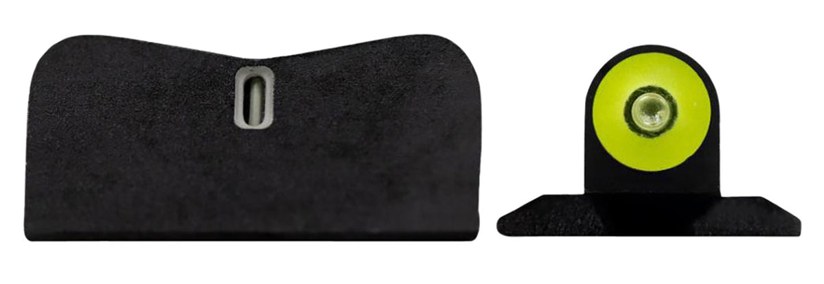 XS Sights SW0036P5Y DXT2 Big Dot Night Sights for Smith and Wesson Yellow Outline Green Tritium Front White Outline Bar Rear