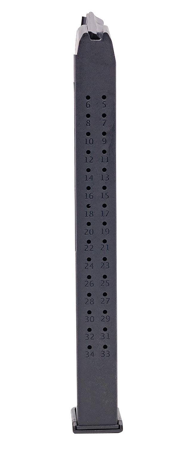 Toolman Tactical GL35B Glock-Compatible 35-Round 9mm Luger Magazine Black Polymer