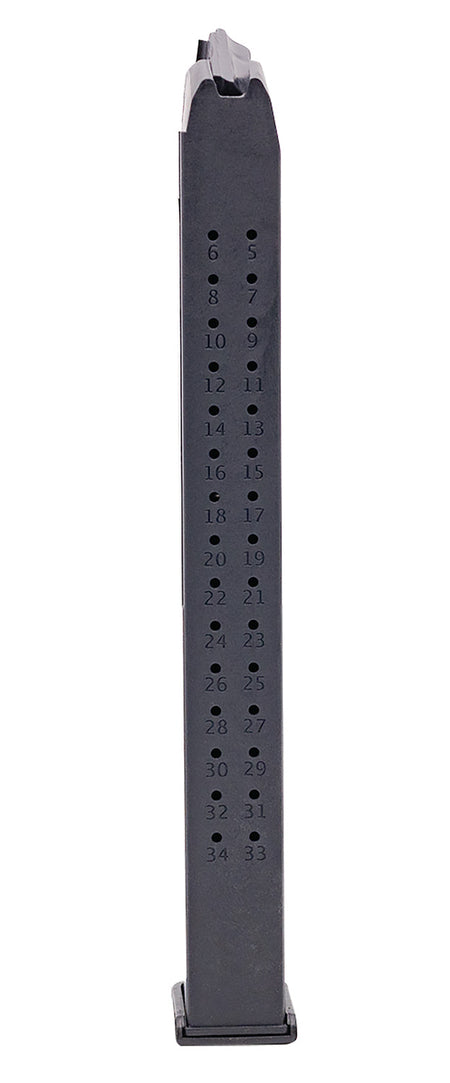 Toolman Tactical GL35B Glock-Compatible 35-Round 9mm Luger Magazine Black Polymer