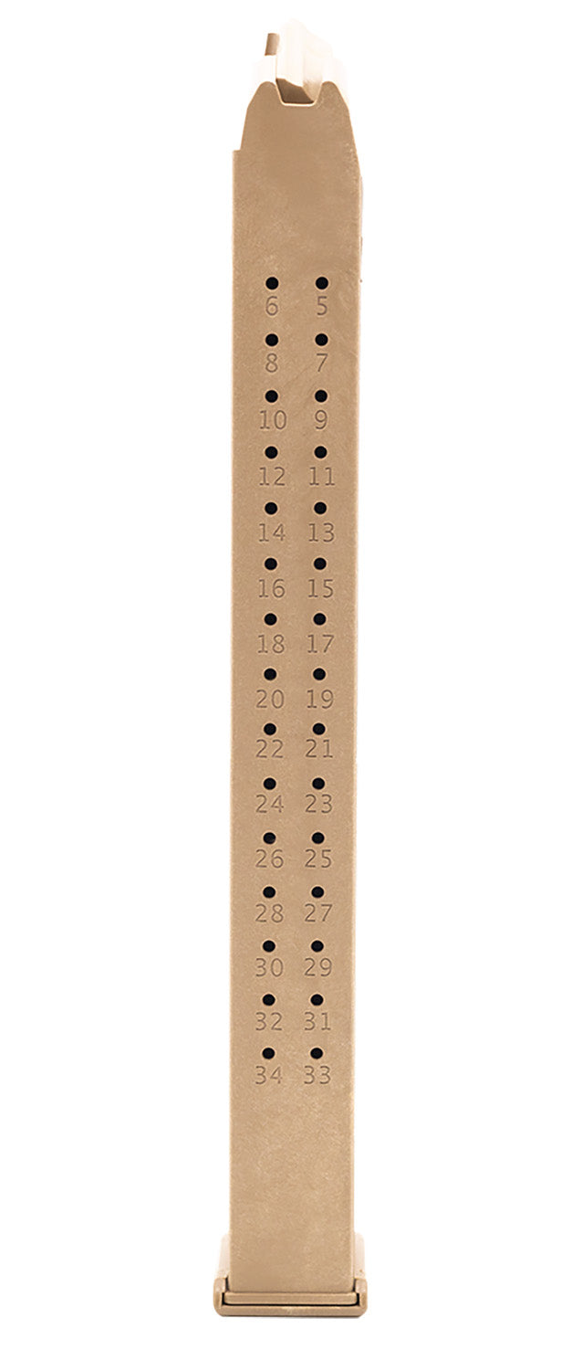 Toolman Tactical GL35C Glock-Compatible 35-Round 9mm Luger Magazine Flat Dark Earth Polymer