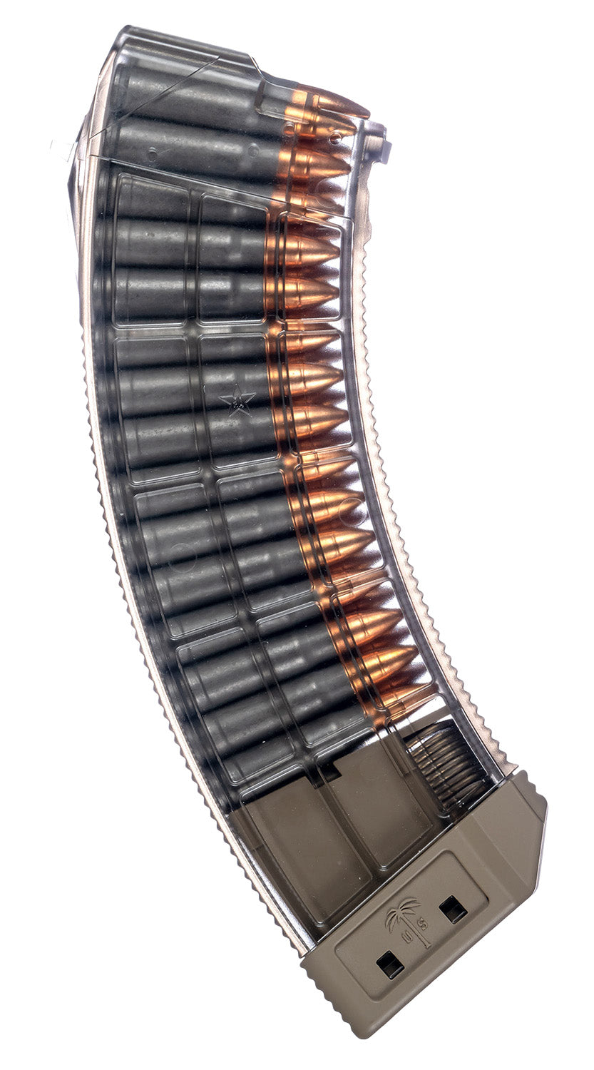 US Palm MA1119A 30-Round 7.62x39mm AK-47 Magazine Clear w/ Flat Dark Earth Floor Plate