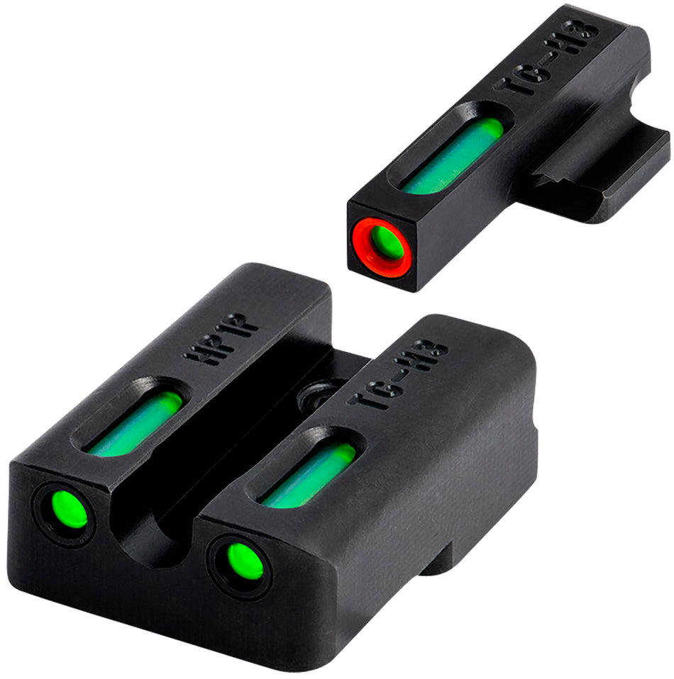 TruGlo TG13KS1PC TFX Pro Night Sight Set Green Tritium & Fiber Optic Orange Outline Front & Rear for Kimber