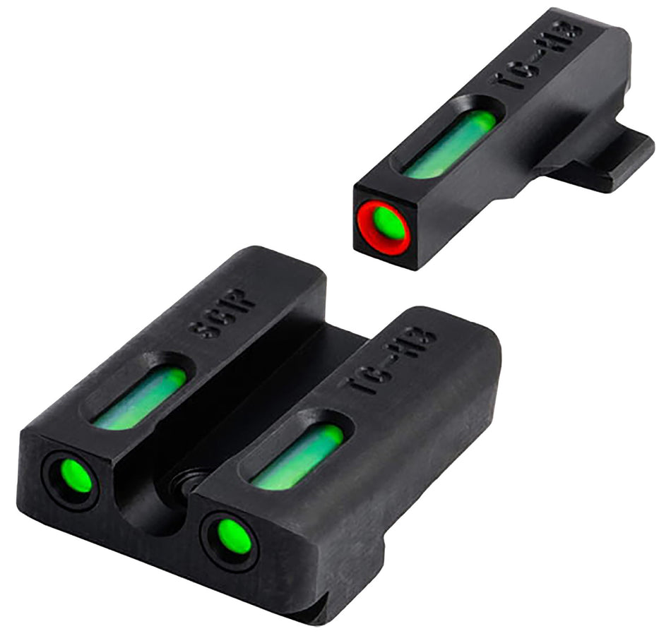 TruGlo TG13SG4A TFX Night Sight Set Green Tritium & Fiber Optic White Outline Front & Green Tritium Rear for Sig