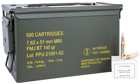 Prvi Partizan PPRM762M Rangemaster Full Metal Jacket Boat Tail FMJBT 145 Grain .308 Win / 7.62x51mm