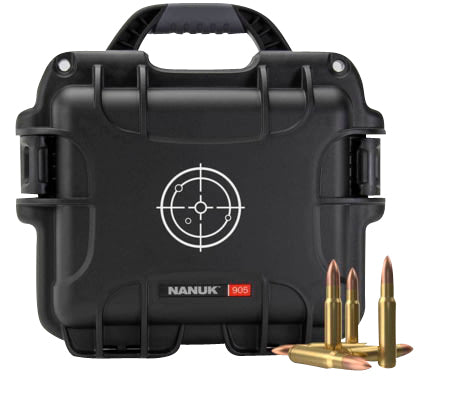 Nanuk 905AMMO1 905 Ammo Case 223Rem Black/White Resin Waterproof 525rds