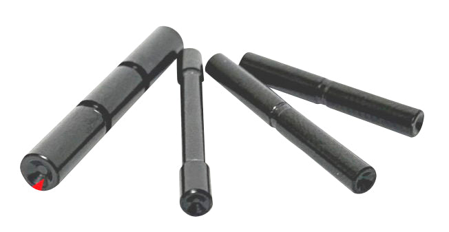 Cross Armory CRG4PSBK Dimpled 4-Pin Set for Glock Gen4, Black 4140 Steel