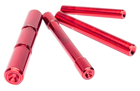 Cross Armory CRG4PSRD Dimpled 4-Pin Set for Glock Gen4, Red 4140 Steel