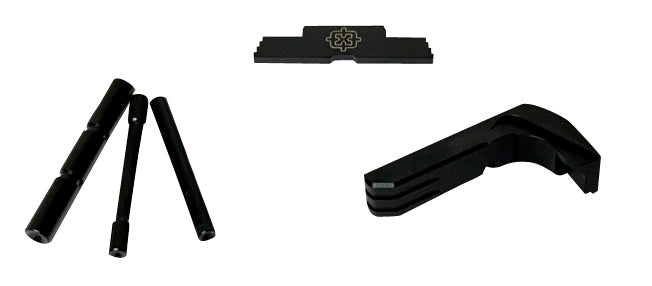 Cross Armory 3-Piece Extended Kit for Glock Gen4 - Black Steel/Aluminum