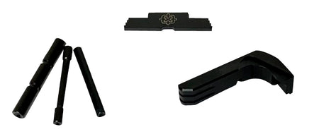 Cross Armory 3-Piece Extended Kit for Glock Gen4 - Black Steel/Aluminum