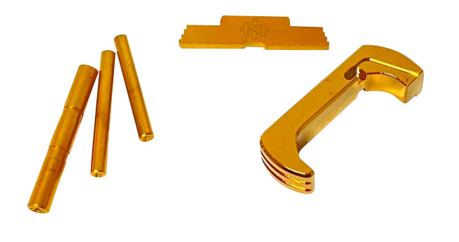 Cross Armory 3-Piece Extended Kit for Glock Gen4 - Gold Anodized