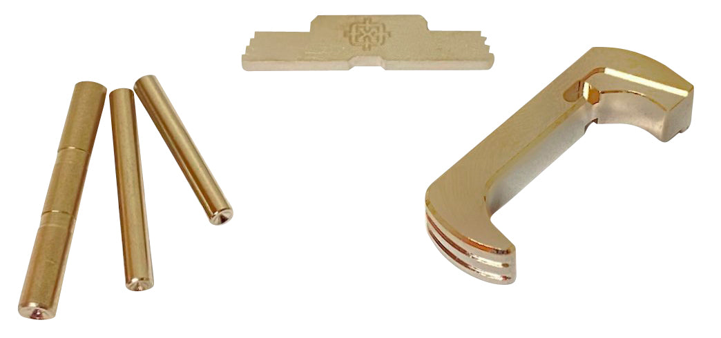 Cross Armory 3-Piece Extended Kit for Glock 17/19/26/34 Gen5 - Silver Anodized