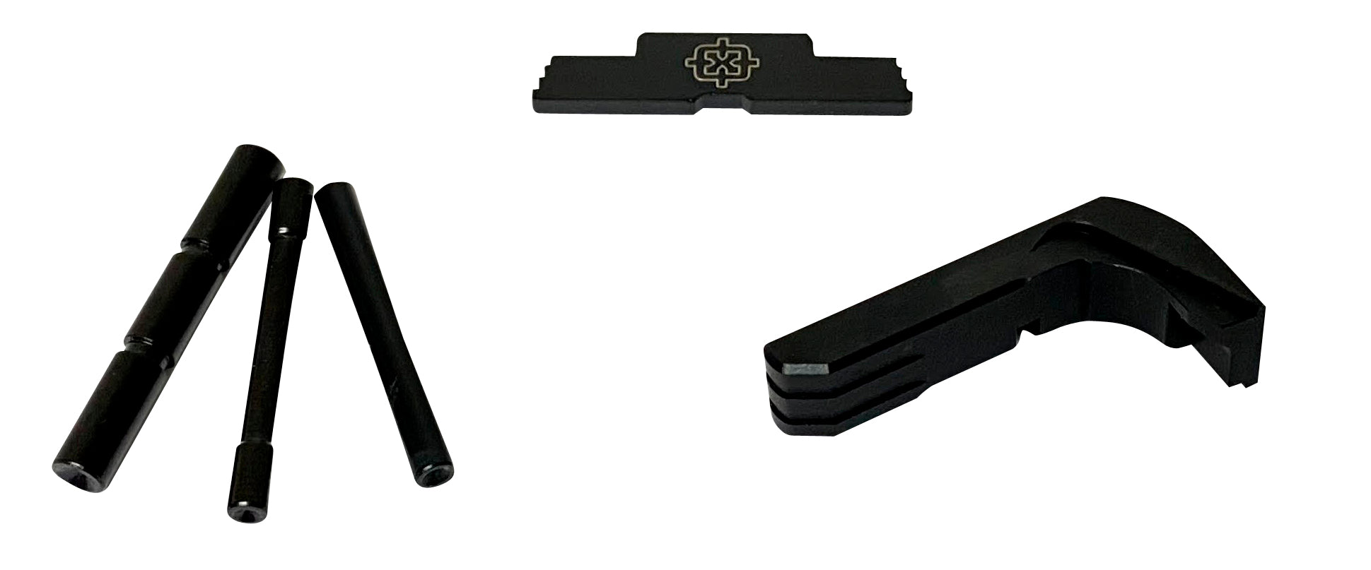 Cross Armory 3-Piece Extended Kit for Glock 17/19/26/34 Gen5 - Black Steel/Aluminum