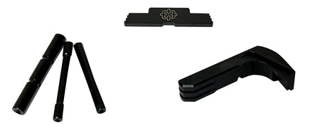 Cross Armory 3-Piece Extended Kit for Glock 17/19/26/34 Gen5 - Black Steel/Aluminum
