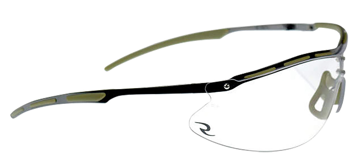 Radians Bravo CSB1011CS Ballistic Shooting Glasses Clear Lens Black Frame Adult