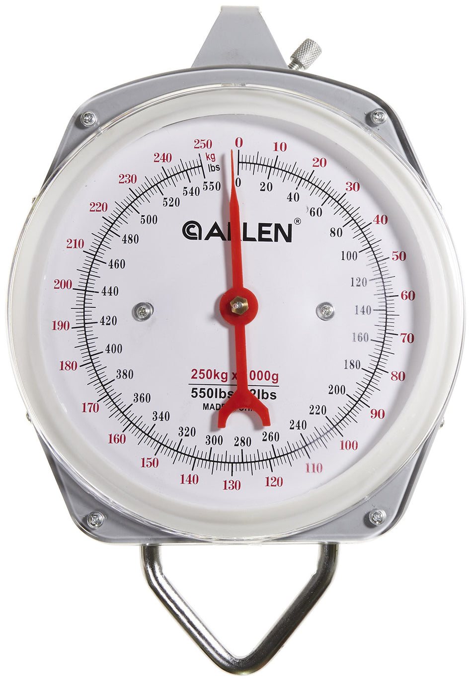 Allen 5500 Sportsman's Scale 550 lb Capacity Adjustable Tare Weight Pounds and Kilograms
