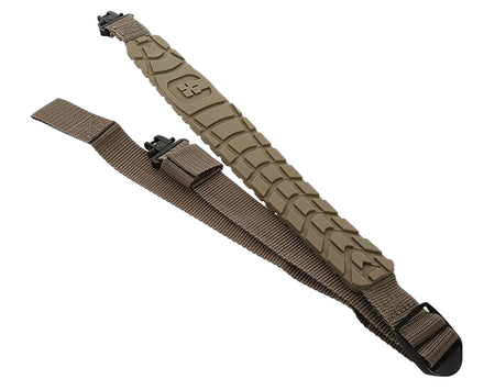 Caldwell 1131996 Max Grip Slim Sling Flat Dark Earth Adjustable 20-41 Inch Rifle with QD Swivels