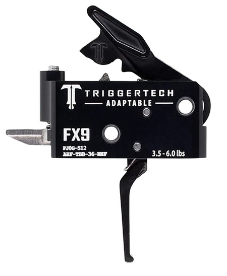 TriggerTech Adaptable Two-Stage Flat Trigger for FN FX9, 3.50-6 lbs Black PVD Finish