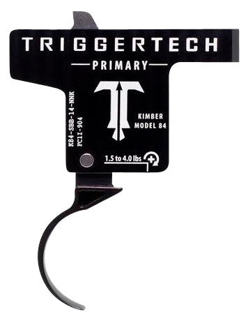 TriggerTech K84SBB14NNK Primary Single-Stage Curved Trigger for Kimber M84 – 1.50-4 lbs, Black PVD