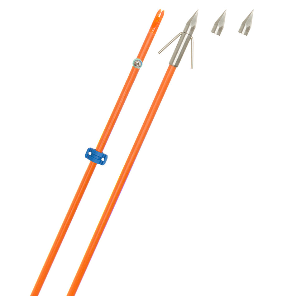 Fin Finder Raider Pro Bowfishing Arrow Orange Big Head Point
