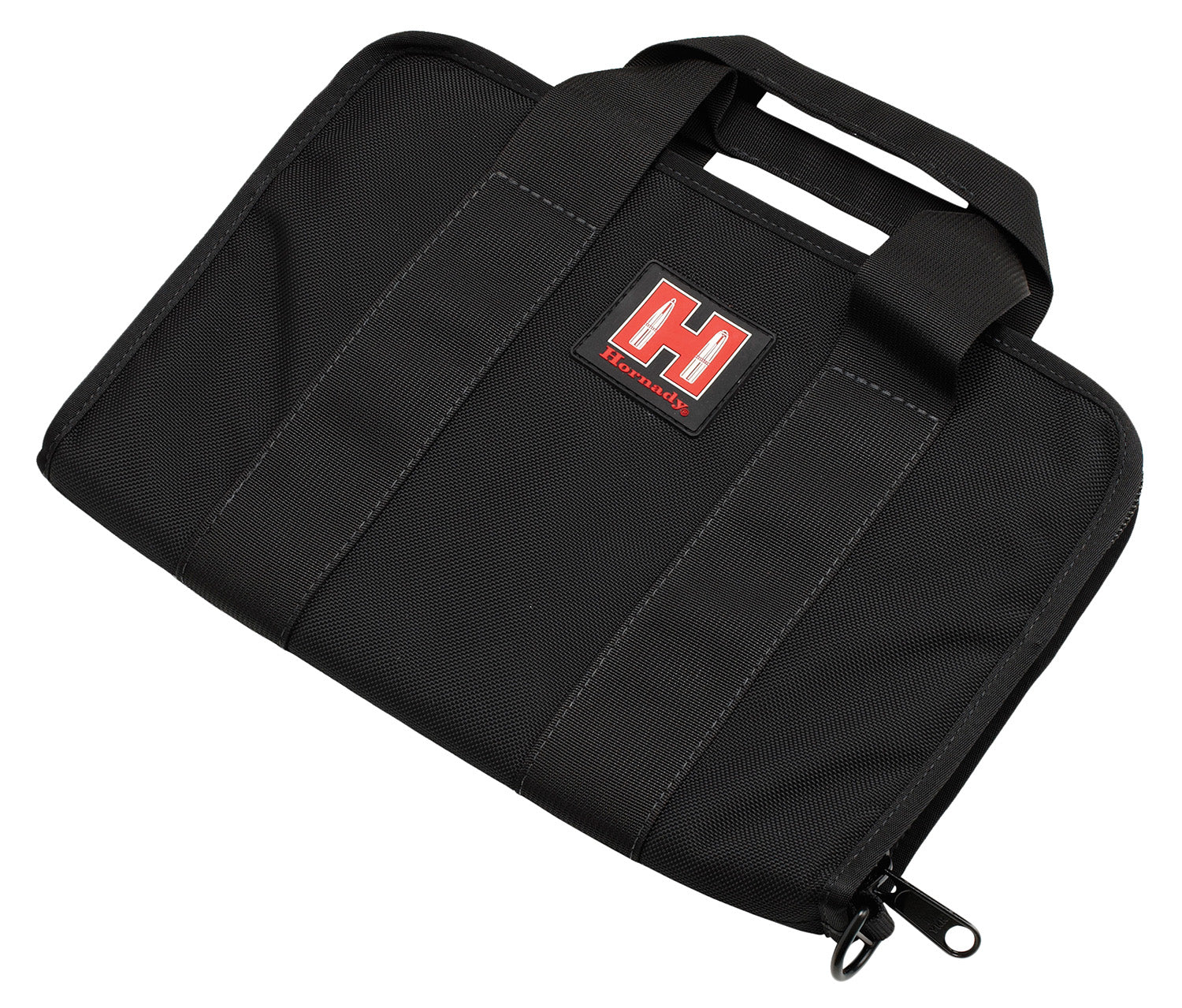 Hornady 99117 Soft Pistol Case Black/Red Cordura Holds 1 Handgun