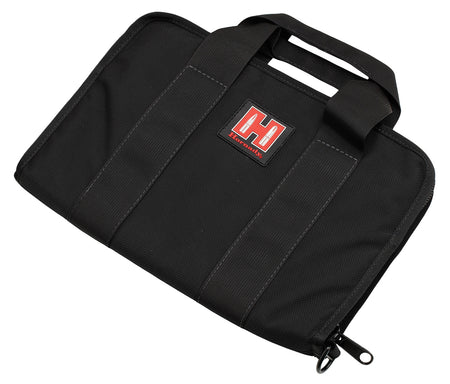Hornady 99117 Soft Pistol Case Black/Red Cordura Holds 1 Handgun