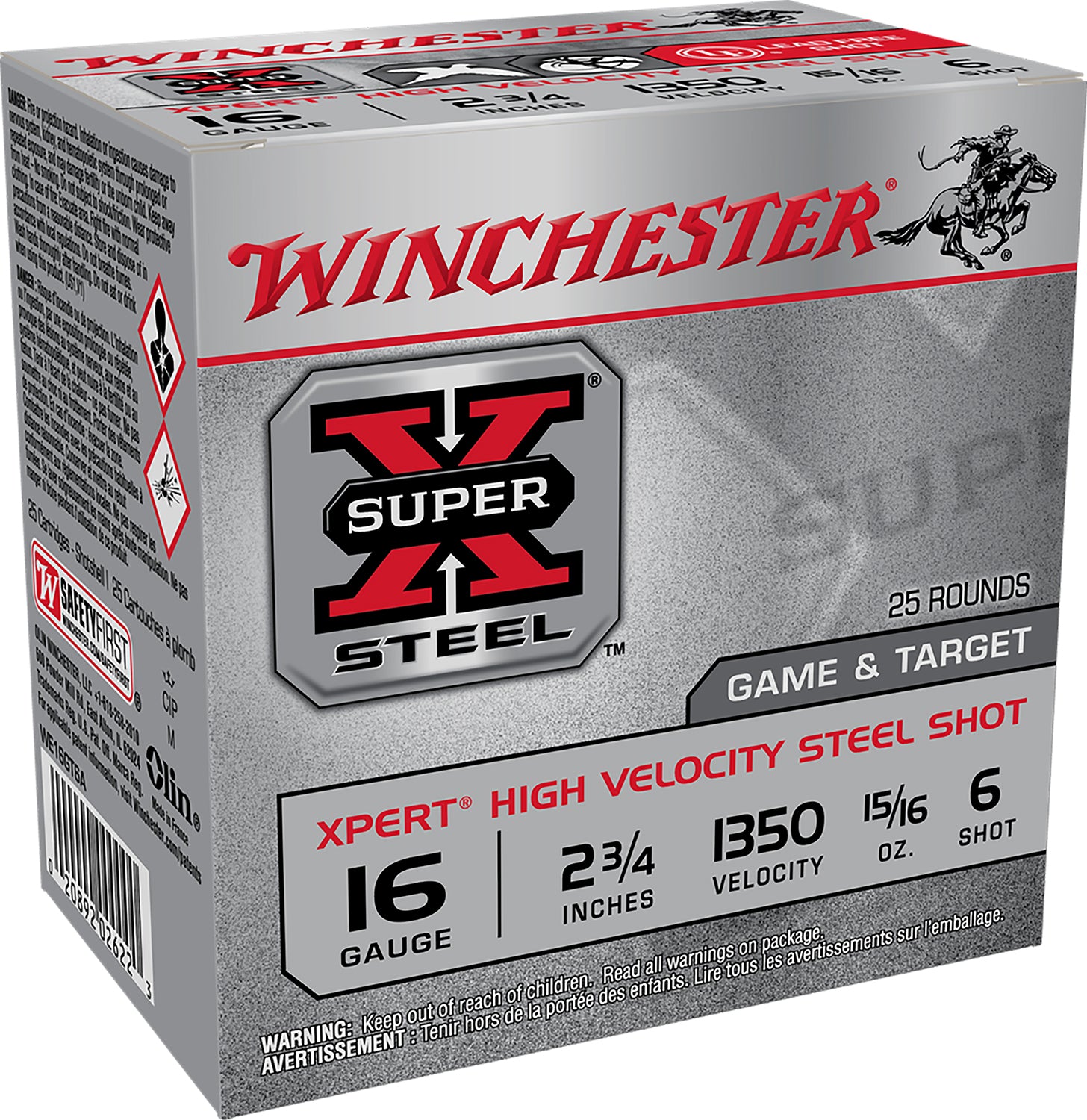 Winchester Xpert Game & Target HIgh Velocity 16 Gauge 2.75 in / 2.75 in #6 15/16 oz