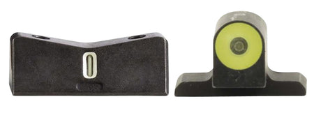 XS Sights SI0014S5Y DXT2 Big Dot Night Sights for Sig Sauer Yellow Outline Green Tritium Front White Outline Bar Rear