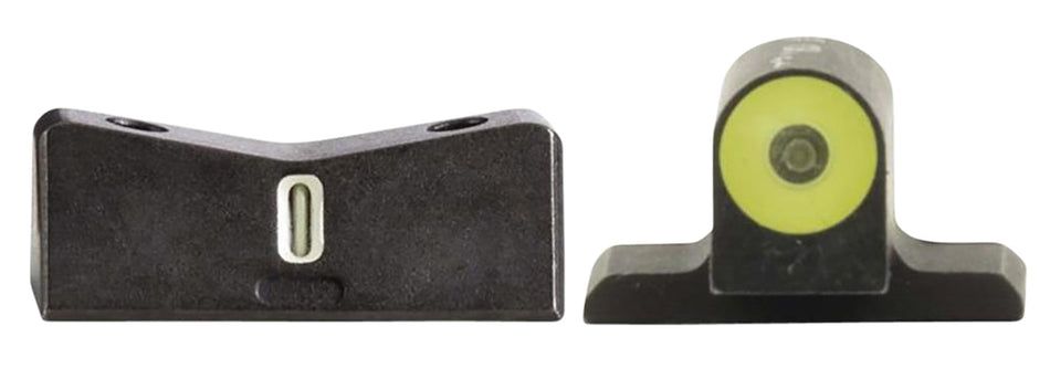 XS Sights SI0014S5Y DXT2 Big Dot Night Sights for Sig Sauer Yellow Outline Green Tritium Front White Outline Bar Rear