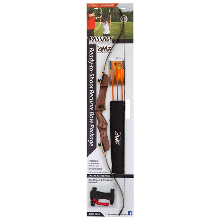 October Mountain Passage Recurve Bow Package 54 in. 20 lbs. Left Hand