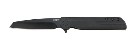 CRKT 3802K LCK+ Blackout Tanto Folding Knife 3.24" Black Oxide 8Cr13MoV Blade GRN Handle