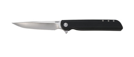 CRKT 3810 LCK+ Large Folding Knife 3.62" Satin 8Cr13MoV Drop Point Blade Black GRN Handle